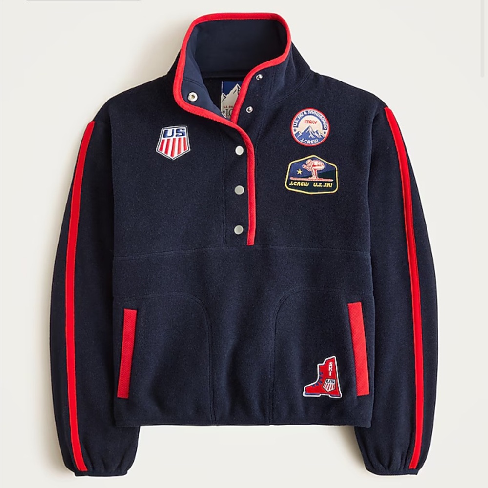 U.S. Ski & Snowboard by J.Crew warm-up fleece pullover in XS
